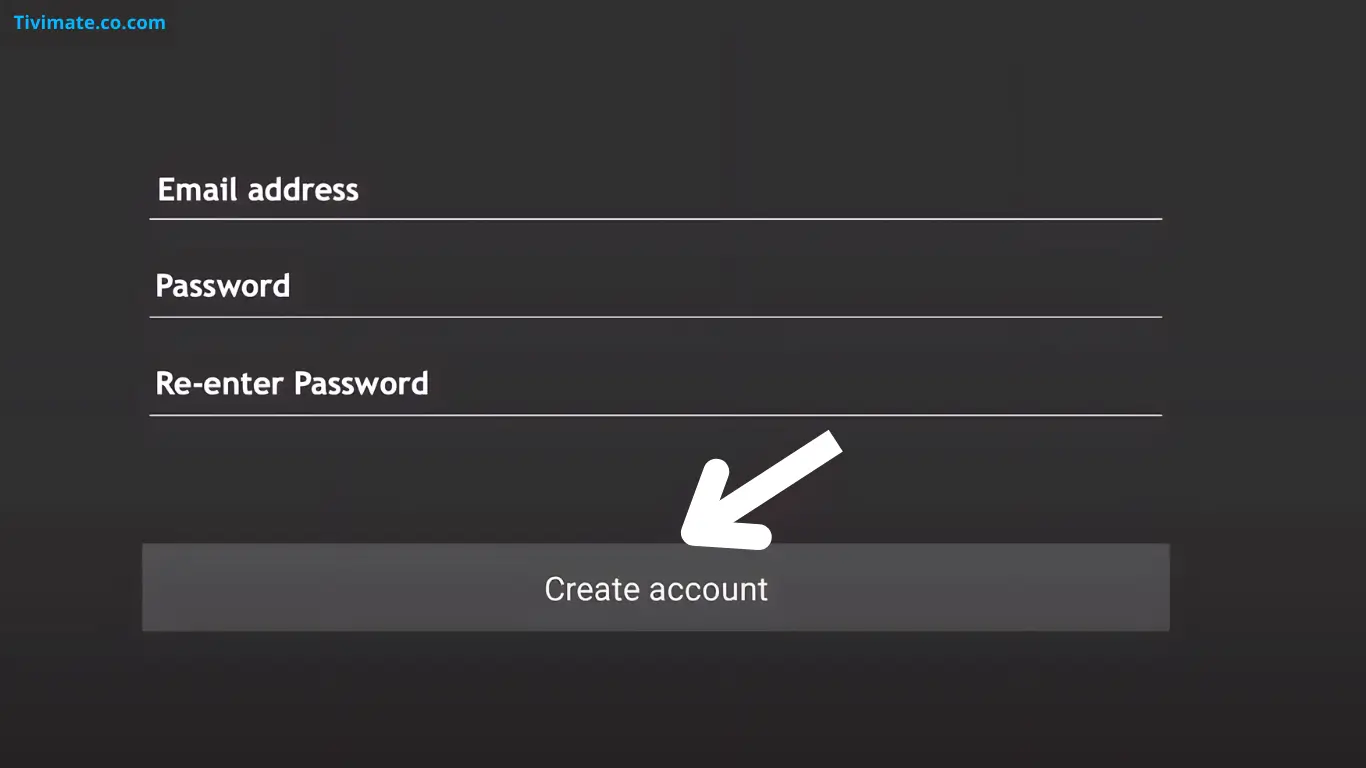 create tivimate account