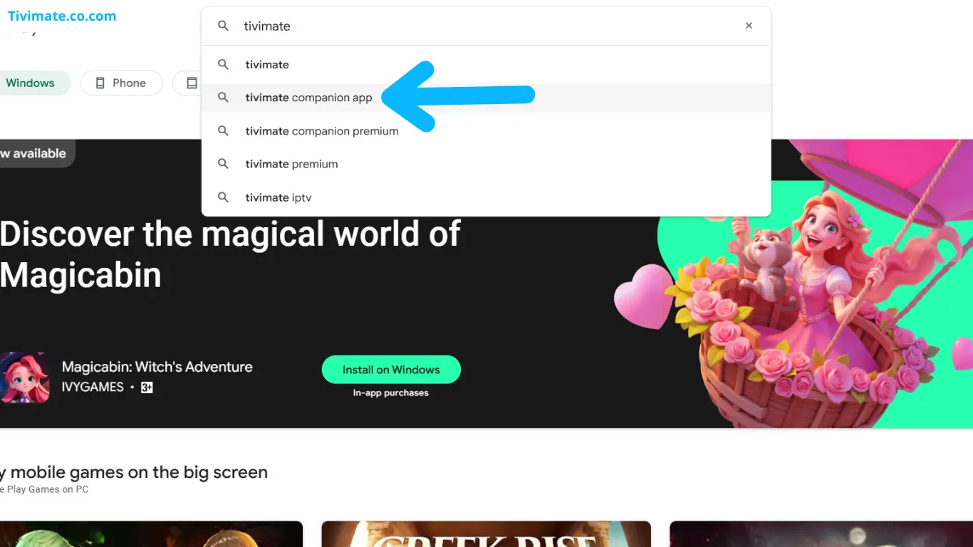 search TiviMate Companion