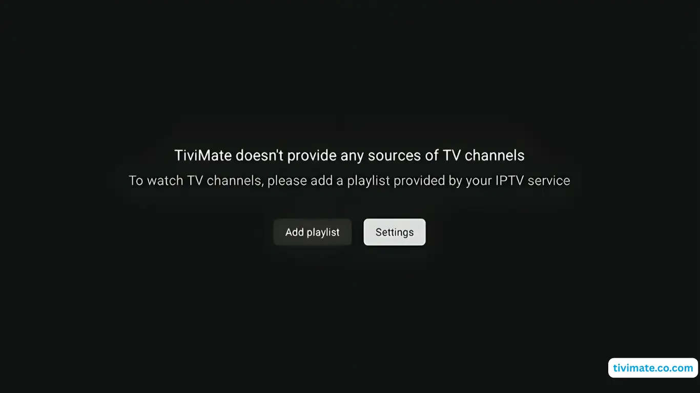 Your TiviMate app is ready to use